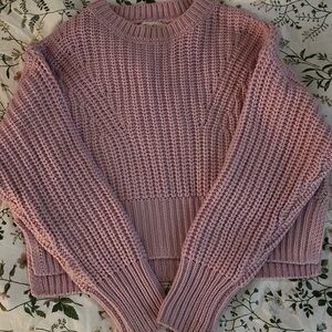 Jessica Simpson Blush Pink Chunky Crewneck Sweater